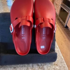 Birkenstock Boston Eva Red ￼41 narrow NEW